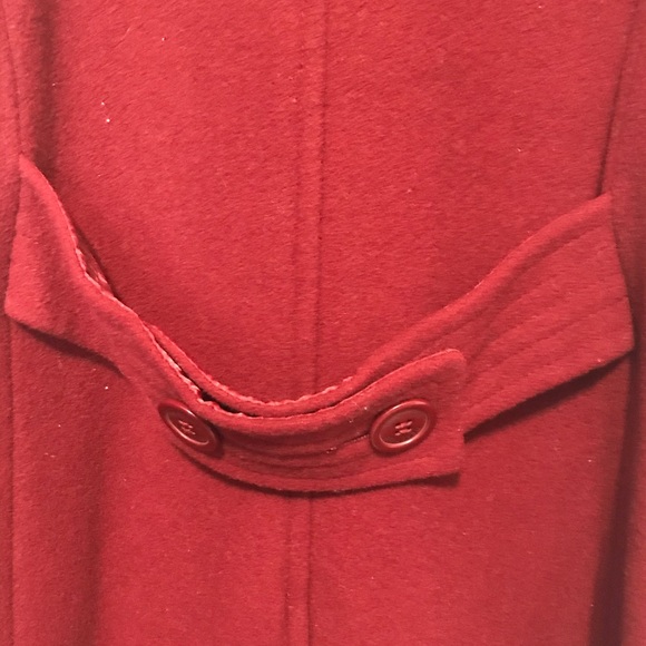Burgundy Peacoat - Picture 4 of 5
